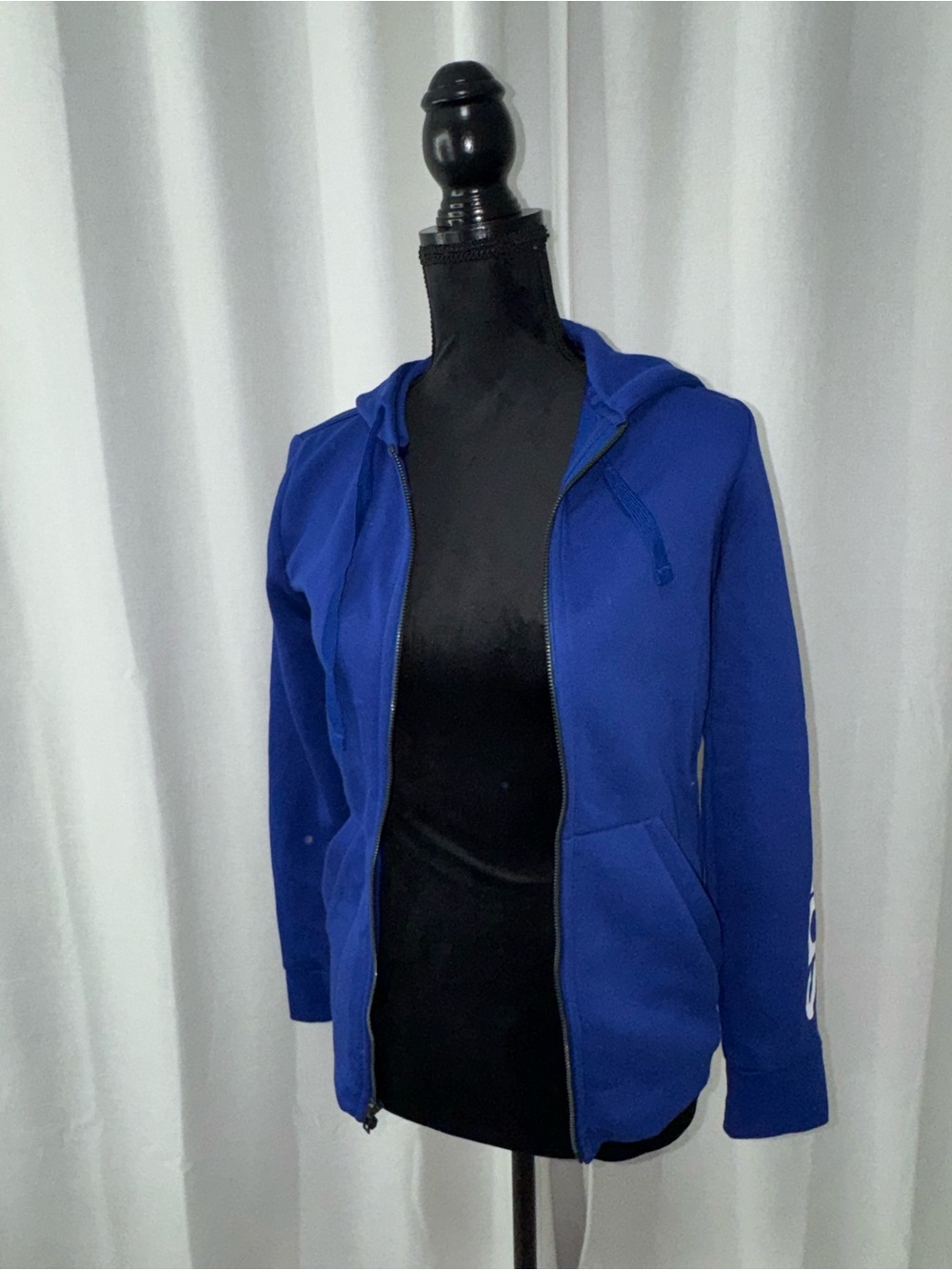 adidas Royal Blue Women's Zip Hoodie